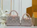 Blush Crystal Top Handle Bag